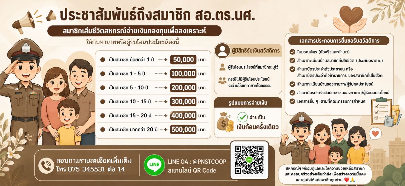 รับกองทุนสวัสดิการ